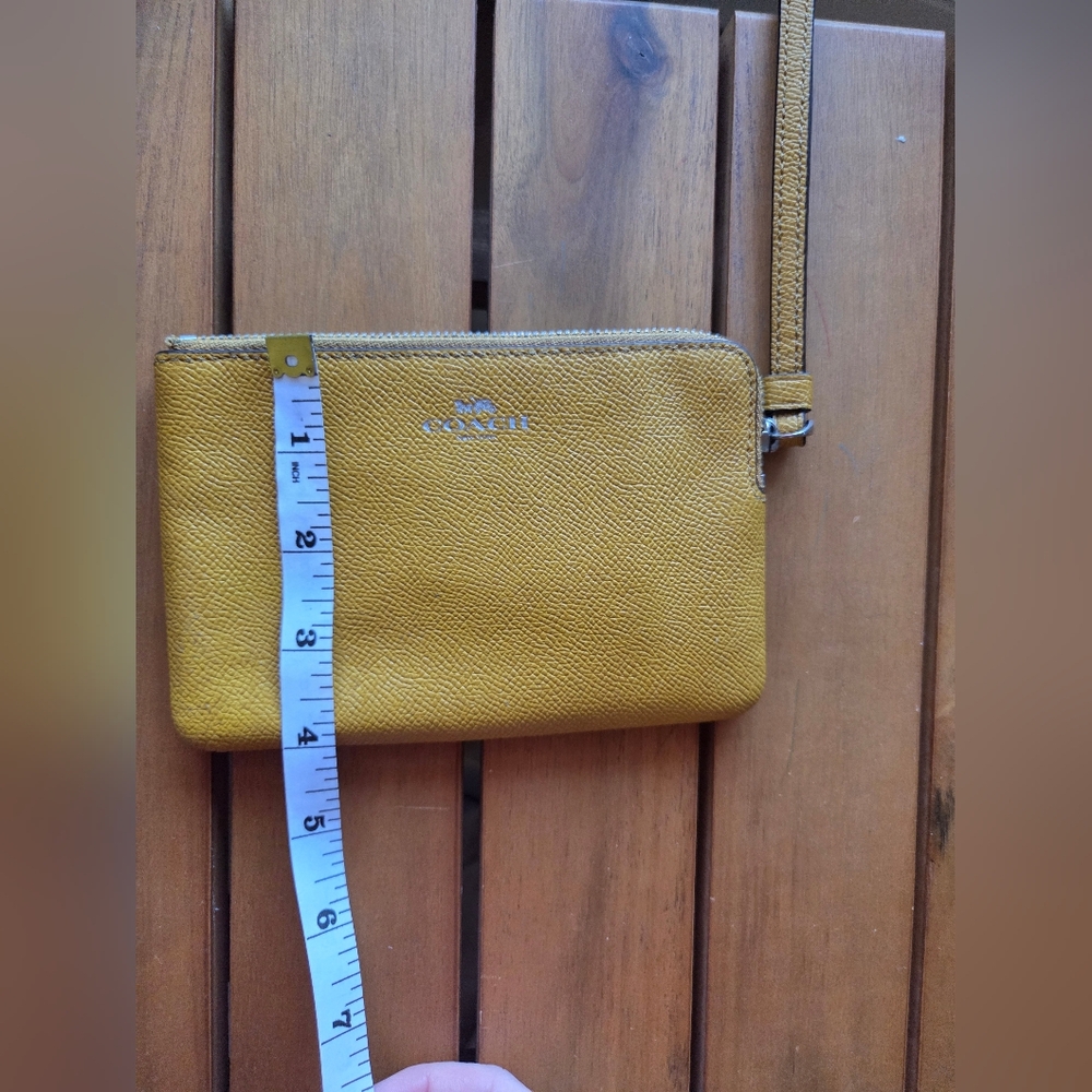 Coach Yellow Wristlet